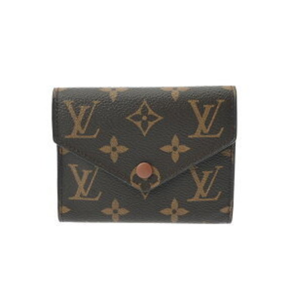 Louis Vuitton Monogram Victorine Portefeuille Armagnac Canvas Tri Wallet - Picture 1 of 9